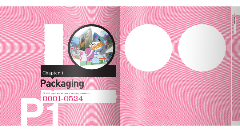 1000 Music Graphics packaging divider spread