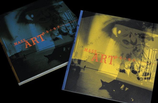 MassArt viewbook 1995-97 covers